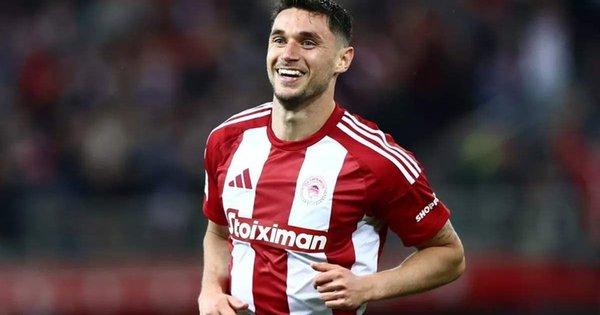 Яремчук зробив асист для Олімпіакоса в матчі, де було забито шість голів - ВІДЕО.