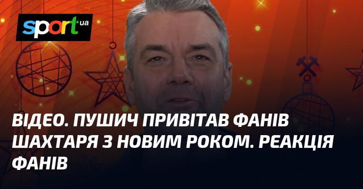 ВІДЕО. Пушич побажав шанувальникам Шахтаря щасливого Нового Року. Враження фанів.