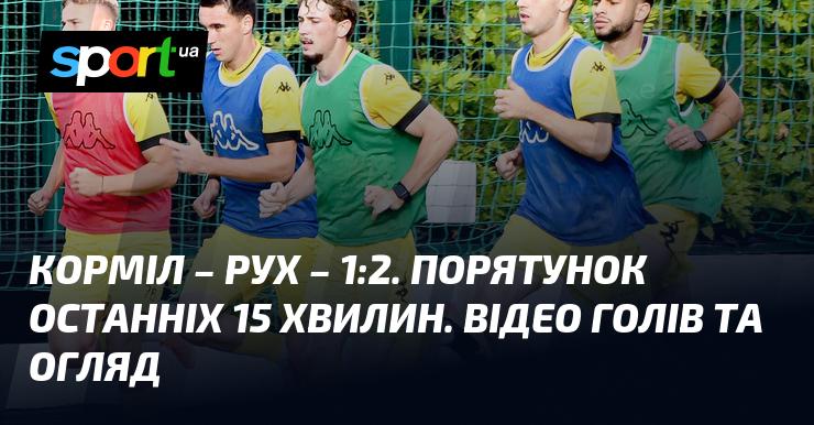 Корміл - Рух - 1:2. Врятування в останні 15 хвилин. Перегляньте відео з голами та огляд матчу.