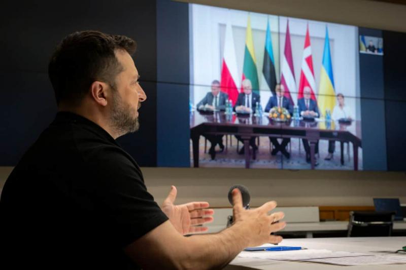 Зеленський обговорив спільні позиції з президентом Польщі, а також з лідерами країн Балтії та Данії.