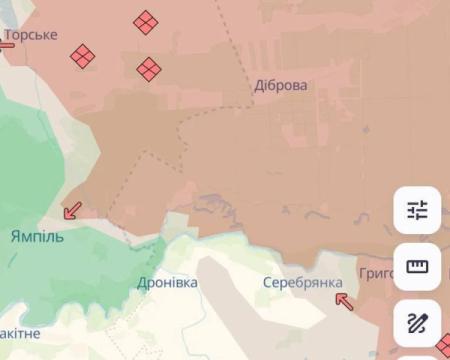 Російські війська розширюють свої територіальні здобутки: противник активізував наступ у Донецькій та Запорізькій областях, а також в районі Серебрянського лісництва - повідомляє DeepState.