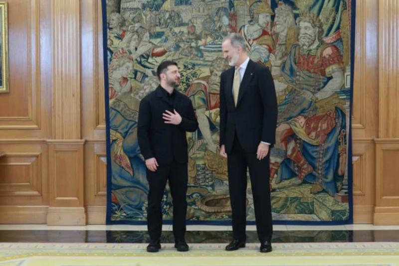 Зеленський провів зустріч з іспанським монархом.