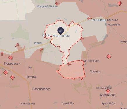 У Мирнограді ситуація наближається до трагічного завершення, а в місті все ще перебувають наші захисники - 