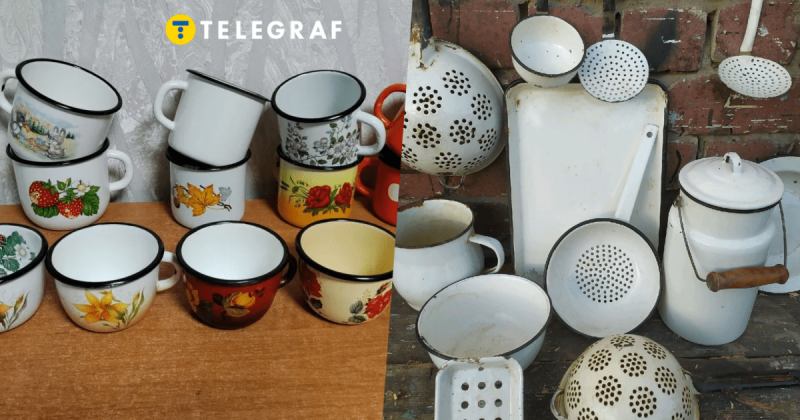 Емальовані чашки, давні тарілки та бідони: чому вони все ще займають місце у вашому домі?
