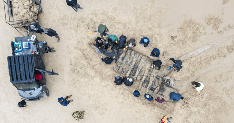 На нудистському пляжі під піщаним покривом виявили залишки корабля XVII століття: що стало причиною термінового порятунку знахідки?