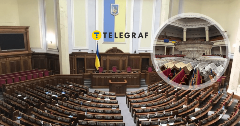 Подарунок з Росії: деталі про величезну люстру, яка пройшла реставрацію в парламенті (фото)