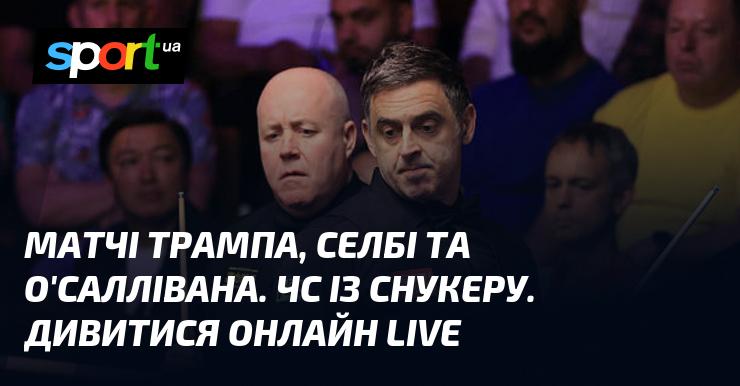 Матчі Трампа, Селбі та О'Саллівана. Чемпіонат світу зі снукеру. Дивіться онлайн в режимі LIVE!