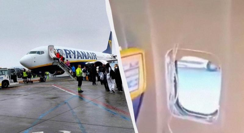 Ужас на висоті 6000 метрів: пасажира Ryanair ледь не викинуло через вікно літака (відео)