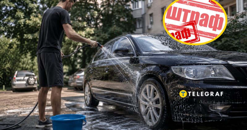 Після миття автомобіля у дворі залишився без коштів: які санкції очікують на водіїв?