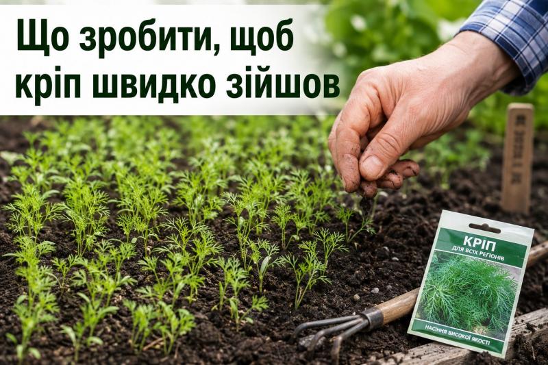 Як вирощувати кріп: швидкі сходи та зелень до самого літа.