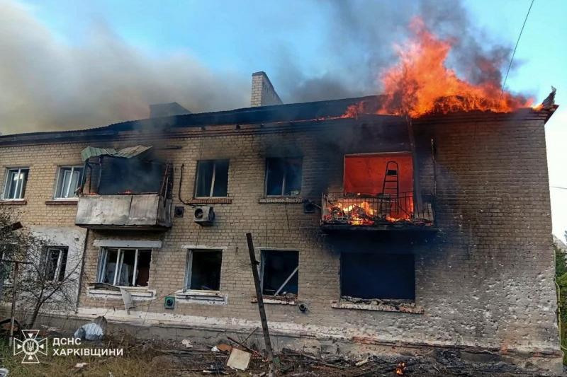 Внаслідок обстрілів в Куп'янських населених пунктах три особи отримали поранення, а також виникли кілька пожеж.