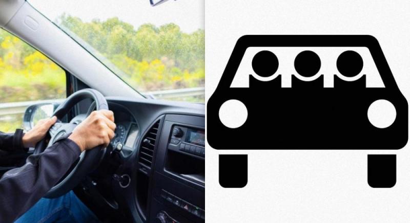 Символ, що зображує трьох осіб у одному автомобілі: яке його значення?